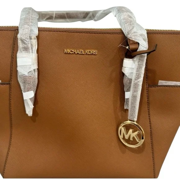 NWT🤩 MICHEAL KORS Marilyn Medium Saffiano Leather Tote Bag - Picture 2 of 7